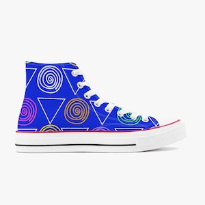 Lady Bushell Colorful High-Top Canvas Shoes