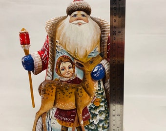 Wooden Handmade Santa