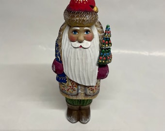 Wooden Handmade Santa