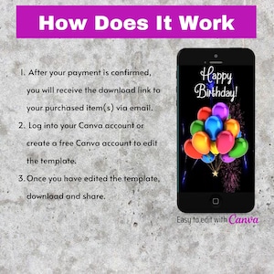 Happy Birthday Video Card, Animated Birthday Card, Birthday E-card, Digital Card, Happy Birthday Card, Video Card, DIY Birthday Card image 7