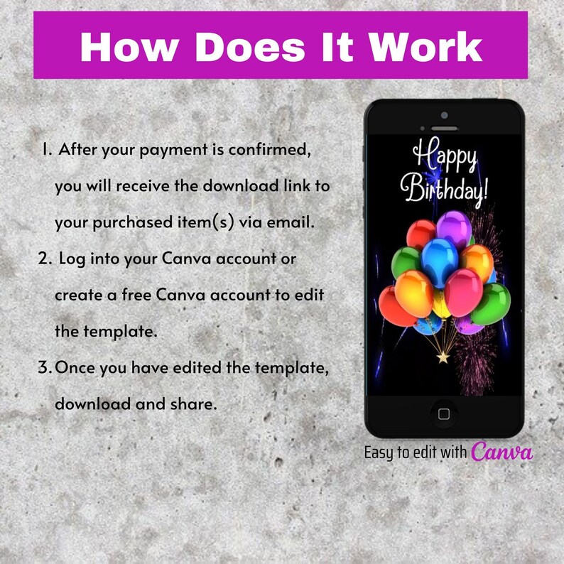 Happy Birthday Video Card, Animated Birthday Card, Birthday E-card, Digital Card, Happy Birthday Card, Video Card, DIY Birthday Card image 7