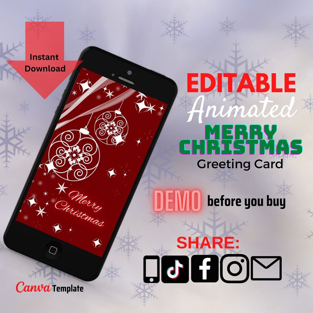 Merry Christmas Video Card 