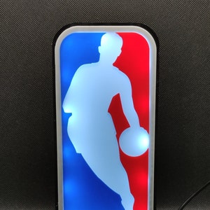 NBA National Basketball Association Neon Led Lightbox RGB Lamp | Sports TV Desk Lamp | Night Light Lamp | Table Lamp