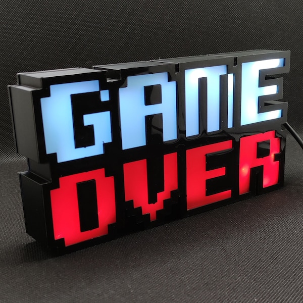 اللعبة فوق علامة LED Lightbox