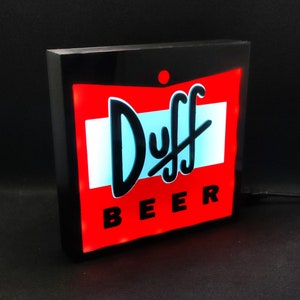 DUFF BEER Neon Led Lightbox RGB Sign | Bar Lamp | Night Light Lamp | Table Lamp