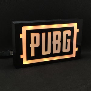 PUBG Led Lightbox Sign