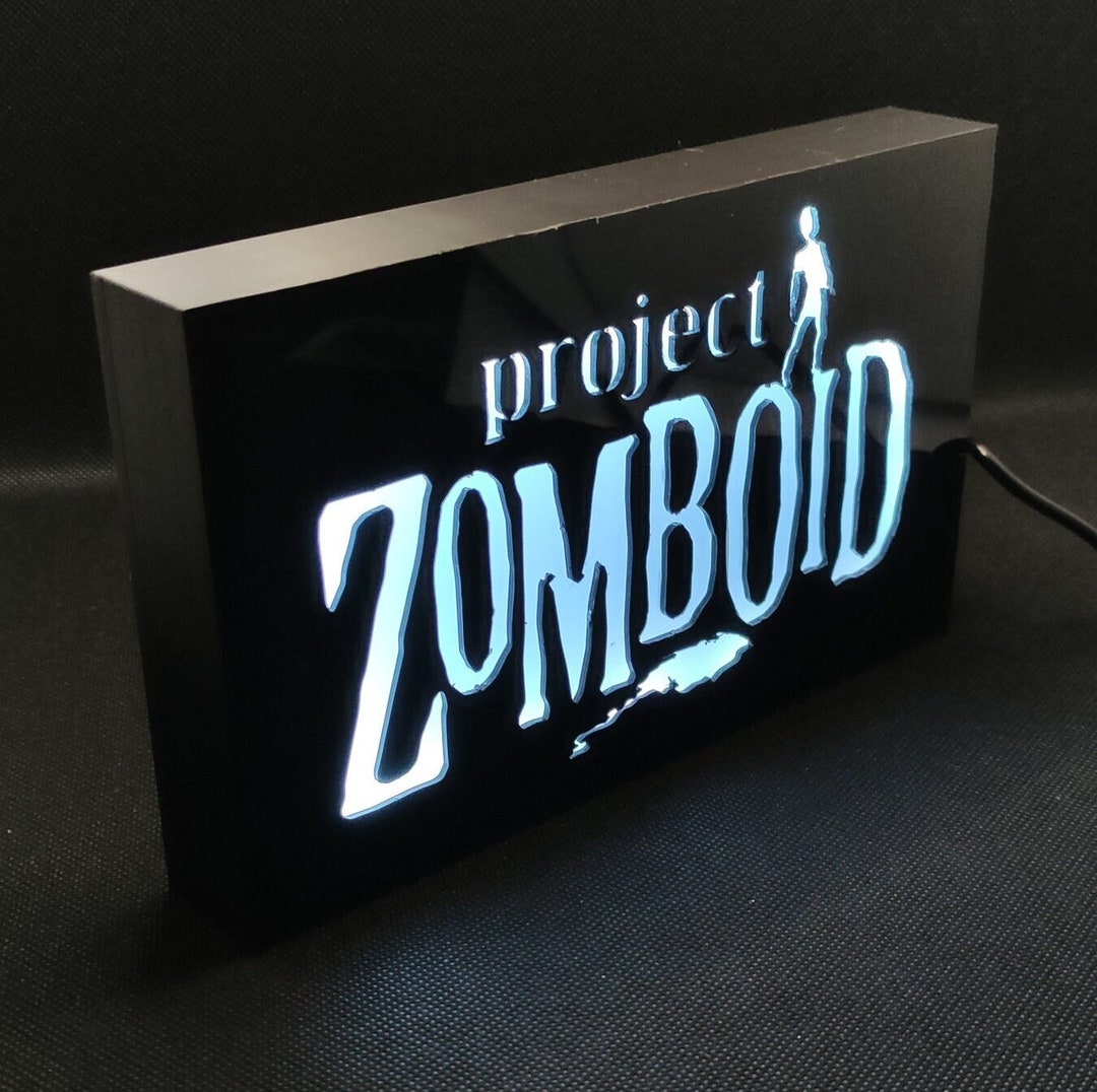 PROJECT ZOMBOID Led Lightbox Sign Etsy