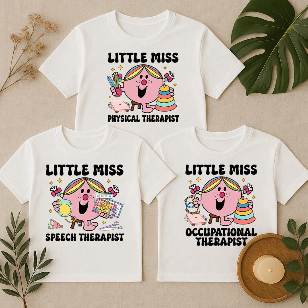 Comfort Color Little Miss OT PT SLP T-shirt, Occupational Therapy ...