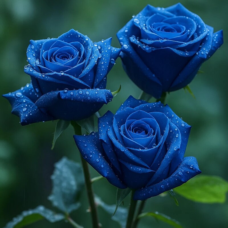 Blue Roses - Etsy