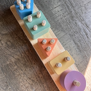 Multicolored Geometric stacking toy!