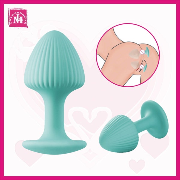 New Silicone Anal Plug, Mushroom Shaped Masturbation Plug, Anal Toy, Two Colors and Three Sizes