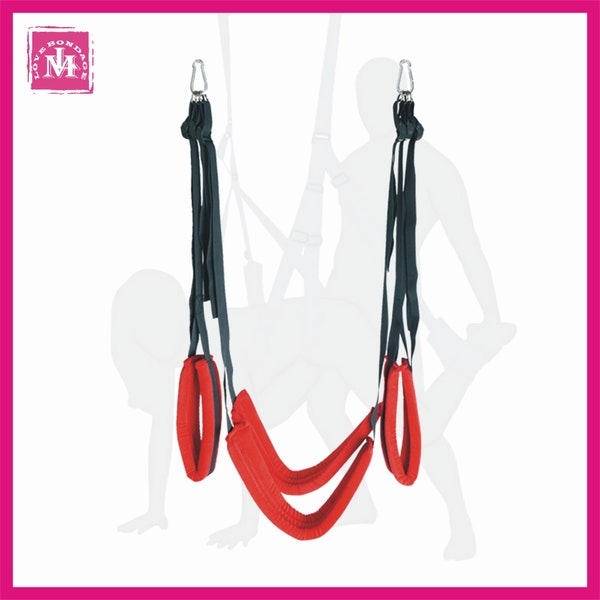 BDSM Suspender Bondage Sex Swing,Hanging Sex Furniture,Soft Material,Unlock More Sex Positions