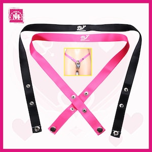 Ceinture élastique de prévention des chutes pour dispositif de chasteté, ceinture auxiliaire élastique pour cage à pénis, sangle de taille de soutien universelle cage non incluse image 1