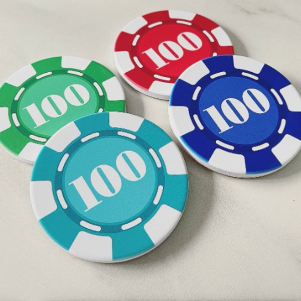Ceramic Poker Chips Etsy