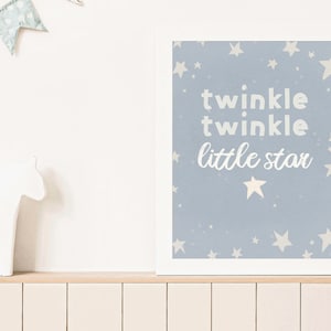 Twinkle Twinkle Little Star - Neutral Nursery Print | Neutral Decor | Twinkle Star Print | Twinkle Star Nursery Print | Scandi Nursery