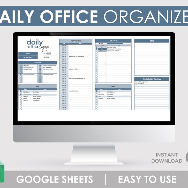 Digital Organizer, Desk Accessories, Productivity Tools, Workspace Essentials Home Office Supplies Work Planner Time Management Task Tracker
