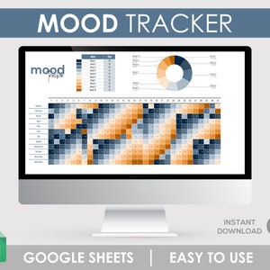 Mood Tracker, Mood Journal, Emotion Tracker, Daily Mood Tracker, Mood Tracker Journal, Digital Mood Tracker, Mood Chart, Mood Planner
