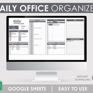 Daily Work Planner, Office Planner, Work To Do Checklist, Employee Planner, Work Office Planner, Work From Home Plan, Work Log Tracker, Work