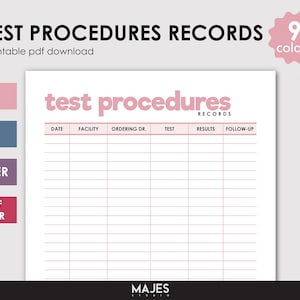 Laboratoriumtestresultaten, Dagboek met testresultaten, Medisch testschema, Chronische ziekte, Medische geschiedenis, Medische procedures, Bloedtestresultaten, Medisch