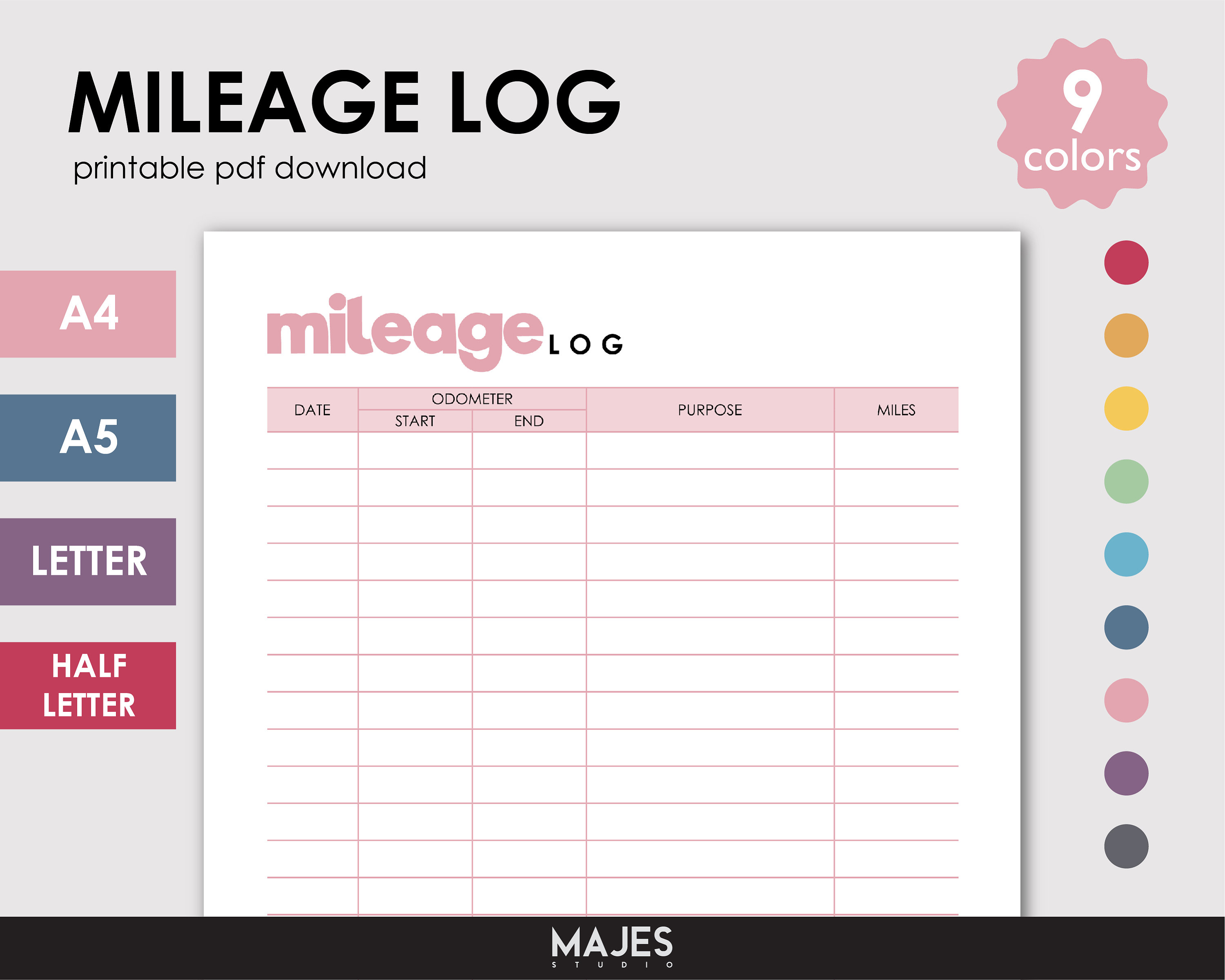 Monthly Log - Etsy