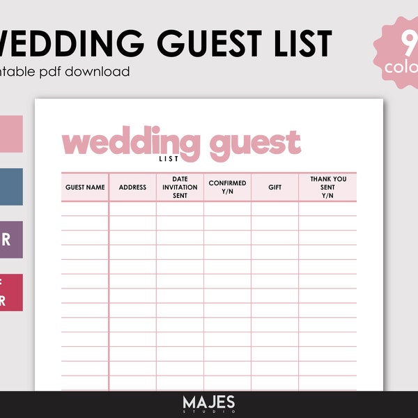 Guest Count Tracker Etsy