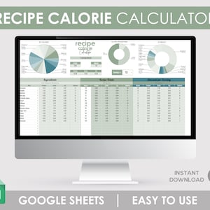Calorie Meal Plan, Macro Meal Planner, Calorie Calculator, Google Sheets, Meal Prep Planner, Calorie Tracker, Macro Grocery List, Digital
