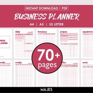 Business Plan, Small Business Plan, Business Planner, Business Template, Planner Template, Small Business Owner, Marketing Plan, Planner