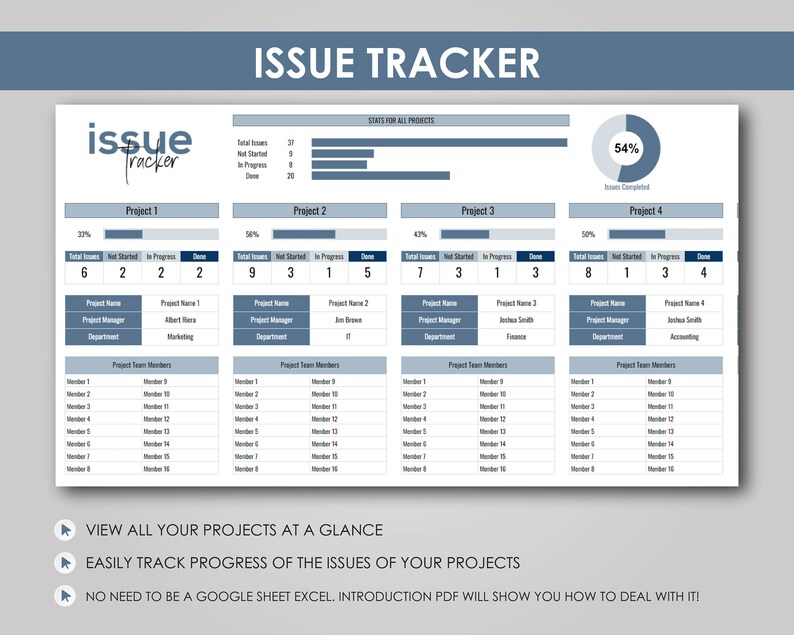 Issue Template Project Tracker Project Management Issue Etsy Issue Template Project Tracker Project Management Issue Etsy