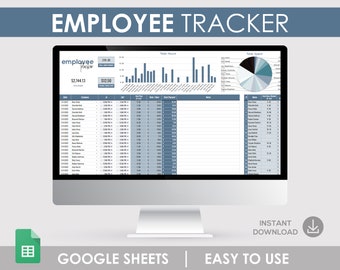 Employee Tracker, Payment List, Manager Spreadsheet, Payment Tracker, Employee Manager, Payment Spreadsheet, Tracker List, Employee Payments