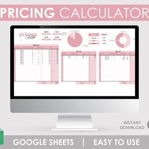Profit Tracker, Pricing Spreadsheet, Small Business, Pricing Calculator, Pricing Worksheet, Product Price, Google Sheets, Profit Calculator
