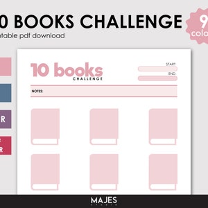 10 Books In 2023, Reading Challenge, Reading Template, Book Template, Reading Tracker, Tracker Template, Book Tracker, Book Instagram