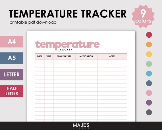 Fever Chart For Child