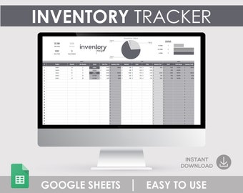 Google Sheets Inventory Manager: Stock Tracking Template (Digital Download)