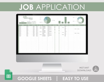 Bewerbung Tracker, Tabelle zur Arbeitssuche (Englisch)