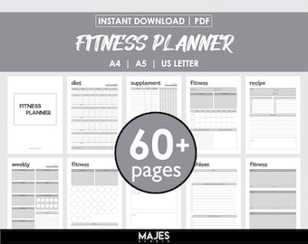 Workout Journal, Workout Tracker, Exercise Log, Fitness Journal, Training Planner, Health Tracker, Gym Diary, Wellness Planner, Activity