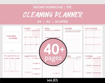 Hausputz-Planer-Bundle, 30-Tage-Planer-Paket (PDF)