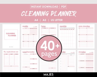 Ultimate Cleaning, Family Cleaning Pdf, Home Cleaning Bundle, 30 Day Declutter, Master Cleaning List, Deep Clean Checklist, Daily Weekly