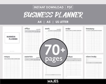Business Planner Bundle, 70+ Pages, A4 A5 Letter (PDF Pattern)