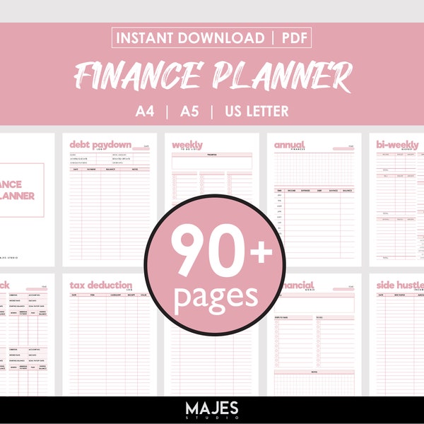 Financial Organizer, Budget Organizer, Money Tracker, Expense Planner, Savings Journal, Financial Log, Debt Tracker, Investment Planner