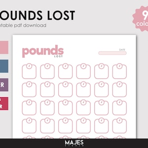 Pounds Lost, Weight Loss Tracker, Motivation, Weight Loss, Healthy Lifestyle, Fitness Challenge, Habit Tracker, Lose Weight, 50 Pounds