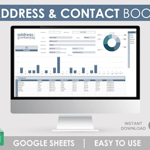 Address Book, Contact Book, Directory Template, Directory Book, Client Tracker, Client Record Book, Digital Address Book, Client Management