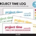 Project Time Log, Timesheet Template, Hours Worked, Time Tracking ...
