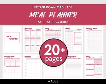 Meal Planner Ipad, Meal Planner Pdf, Grocery Printable, Meal Printable, Grocery Checklist, Weekly Meal Planner, Weekly Menu Pdf, Health
