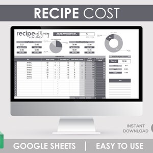 Calculadora de Receitas, Planejador de Lucros, Calculadora de Panificação, Ingredientes para Cozinhar, Planilha de Receitas, Plano Descomplicado, Cálculo de Custos de Receitas