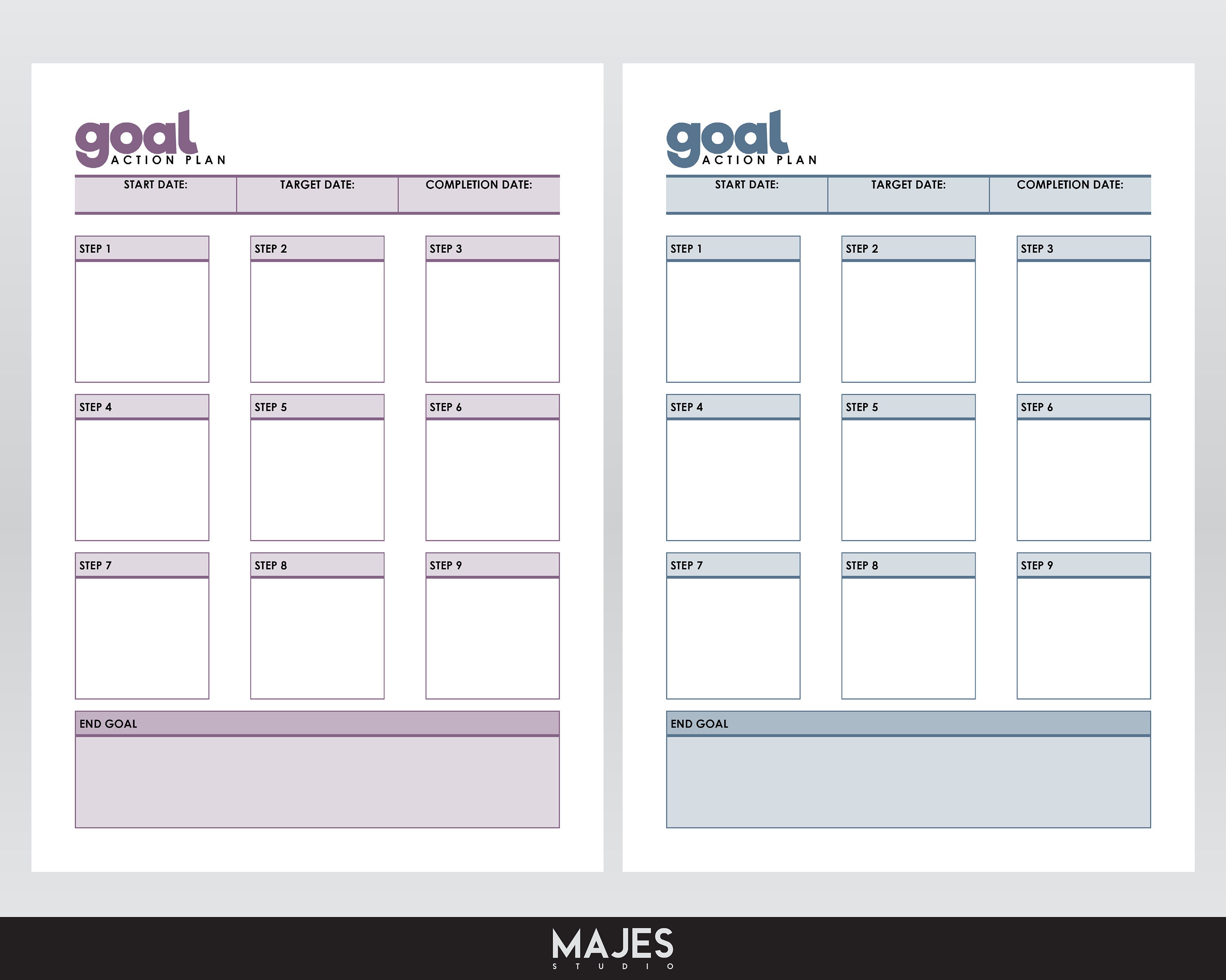 Goal Action Plan Template, Project Planner (digital Download) - Etsy