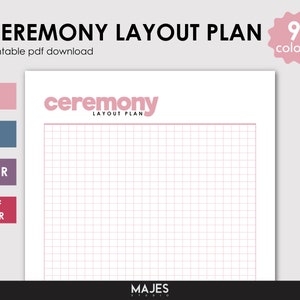 Ceremony PDF Template, Event Planner PDF, Wedding Planner PDF, Ceremony Timeline, Ceremony Checklist, Ceremony Script, Event Organizer