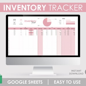 Inventory Tracker, Business Inventory, Spreadsheet Template, Small Business Sheet, Inventory Planner, Product Spreadsheet, Business
