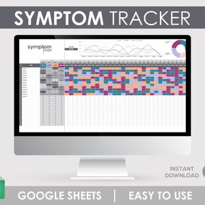 Symptom Journal, Chronic Illness, Chronic Pain, Symptom Tracker, Pregnancy Symptoms, Planner Inserts, Symptom Tracking, Fibromyalgia Tracker