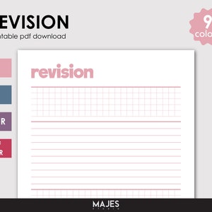 Exam Study Planner, Study Planner, Study Timetable, Revision Timetable, Revision Planner, Printable, Digital Download, Planner Pdf, Study