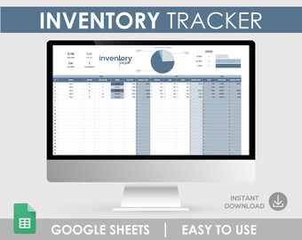 Inventory Tracker Sheet: Google Sheets Stock Management (Digital Download)